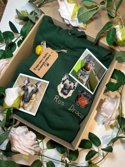 Sudadera con capucha varias mascotas